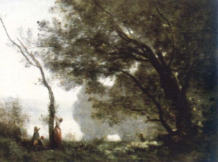 Jean Baptiste Camille  Corot souvenir de mortefontaine Germany oil painting art